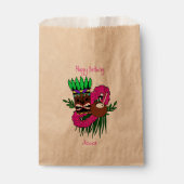 Custom Luau Birthday Party Geschenktütchen (Vorderseite)