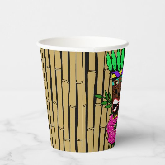 Custom Luau Birthday Party Thema Pappbecher (Rechts)