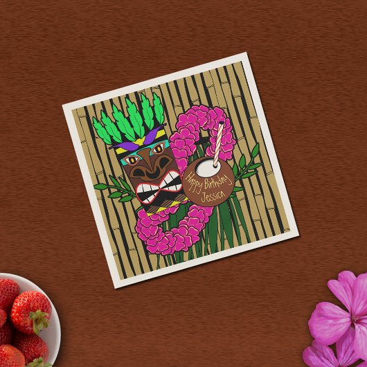 Custom Luau Birthday Party Thema Serviette