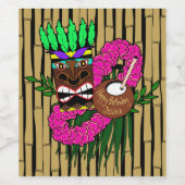 Custom Luau Birthday Party Thema Weinetikett (Einzelnes Label)