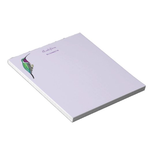 Custom Lucifer Hummingbird Notepad Notizblock (angewinkelt)