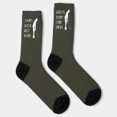 Custom Lucky Golf Socks, Birthday Christmas Fun Socken (Rechts)