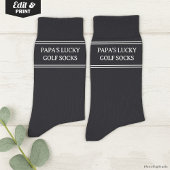 Custom Lucky Golf Socks, Golfer Christmas Birthday Socken
