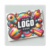 Custom Luggage Logo, Vinyl Suitcase Waterproof 4 Aufkleber (Vorderseite)