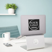 Custom Luggage Logo, Vinyl Suitcase Waterproof  Aufkleber (Laptop auf Schreibtisch)