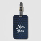 Custom Luggage Tag trendy einfache schicke Typogra Gepäckanhänger (Vorderseite Vertikal)