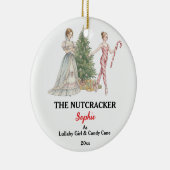 Custom Lullaby Girl Nutcracker Photo Christmas Keramik Ornament (Rechts)