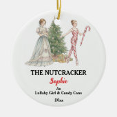 Custom Lullaby Girl Nutcracker Photo Christmas Keramik Ornament (Vorne)