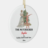 Custom Lullaby Girl Nutcracker Photo Christmas Keramik Ornament (Rechts)