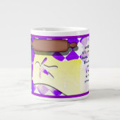 Custom lustige Gingerbrei Man Jumbo-Tasse (Vorderseite)