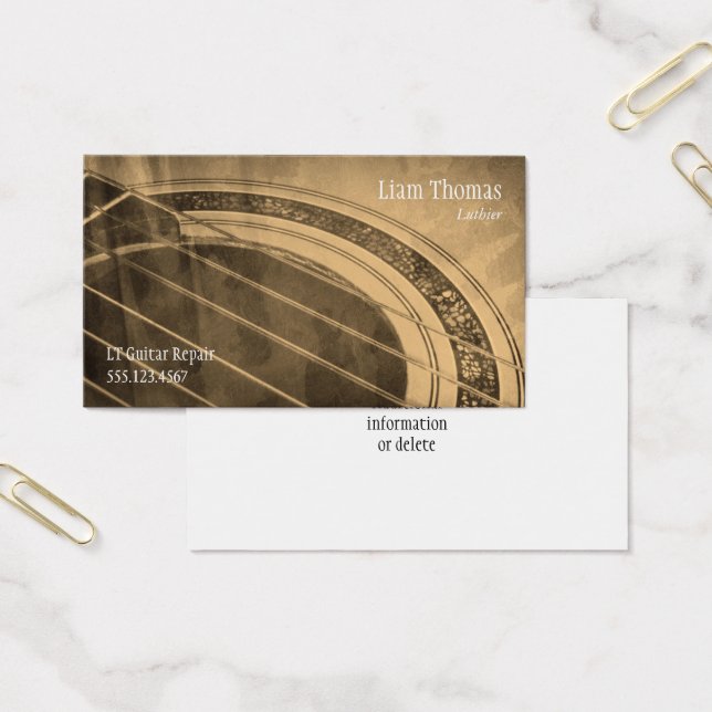 Custom Luthier Gitarrist Handwerker (Büro)