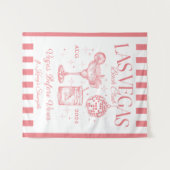 Custom Luxe Las Vegas Junggeselinnen-Abschied Bann Wandteppich (Vorderseite (Horizontal))