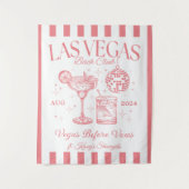 Custom Luxe Las Vegas Junggeselinnen-Abschied Bann Wandteppich (Vorderseite)