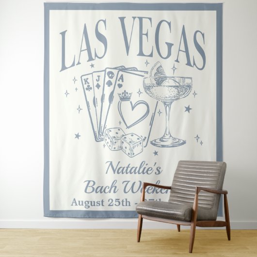 Custom Luxe Las Vegas Junggeselinnen-Abschied Bann Wandteppich (Beispiel)