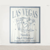 Custom Luxe Las Vegas Junggeselinnen-Abschied Bann Wandteppich (Vorderseite)