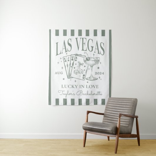 Custom Luxe Las Vegas Junggeselinnen-Abschied Bann Wandteppich (Beispiel)