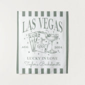 Custom Luxe Las Vegas Junggeselinnen-Abschied Bann Wandteppich (Vorderseite)
