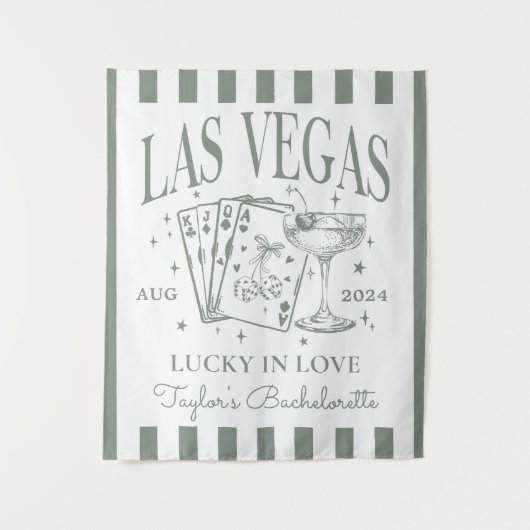 Custom Luxe Las Vegas Junggeselinnen-Abschied Bann Wandteppich (Vorderseite)