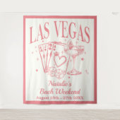 Custom Luxe Las Vegas Junggeselinnen-Abschied Bann Wandteppich (Vorderseite)