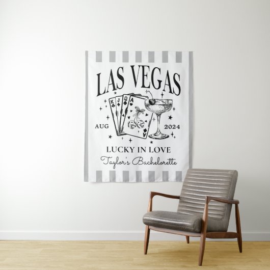 Custom Luxe Las Vegas Junggeselinnen-Abschied Bann Wandteppich (Beispiel)