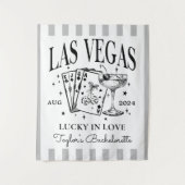 Custom Luxe Las Vegas Junggeselinnen-Abschied Bann Wandteppich (Vorderseite)
