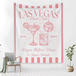 Custom Luxe Las Vegas Junggeselinnen-Abschied Bann Wandteppich