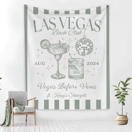 Custom Luxe Las Vegas Junggeselinnen-Abschied Bann Wandteppich