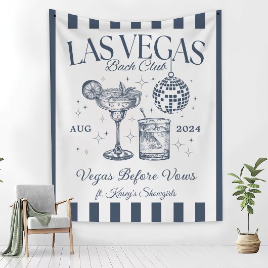 Custom Luxe Las Vegas Junggeselinnen-Abschied Bann Wandteppich