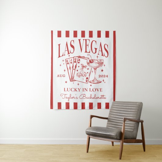 Custom Luxe Las Vegas Junggeselinnen-Abschied Bann Wandteppich (Beispiel)
