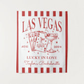Custom Luxe Las Vegas Junggeselinnen-Abschied Bann Wandteppich (Vorderseite)