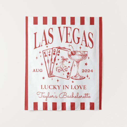 Custom Luxe Las Vegas Junggeselinnen-Abschied Bann Wandteppich (Vorderseite)