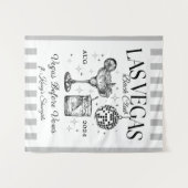 Custom Luxe Las Vegas Junggeselinnen-Abschied Bann Wandteppich (Vorderseite (Horizontal))