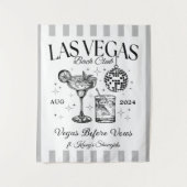 Custom Luxe Las Vegas Junggeselinnen-Abschied Bann Wandteppich (Vorderseite)