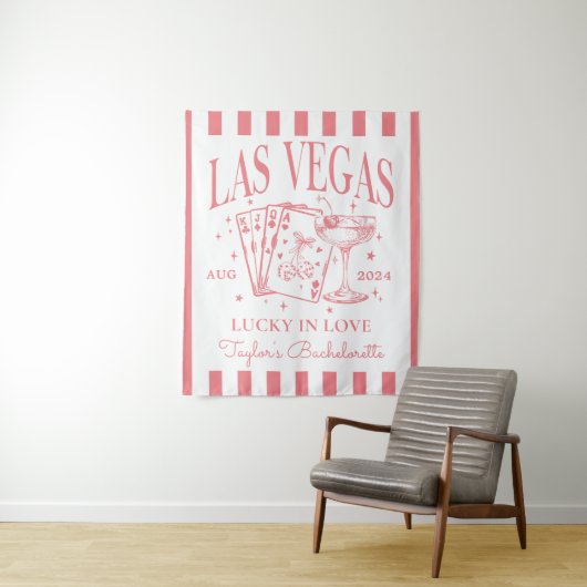 Custom Luxe Las Vegas Junggeselinnen-Abschied Bann Wandteppich (Beispiel)