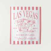 Custom Luxe Las Vegas Junggeselinnen-Abschied Bann Wandteppich (Vorderseite)