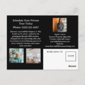 Custom Luxe Real Anwesen Postcard Postkarte (Rückseite)