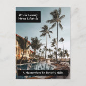 Custom Luxe Real Anwesen Postcard Postkarte (Vorderseite)