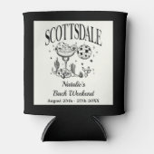 Custom Luxe Scottsdale Junggeselinnen-Abschied Dosenkühler (Vorderseite)