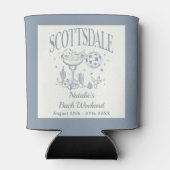 Custom Luxe Scottsdale Junggeselinnen-Abschied Dosenkühler (Rückseite)