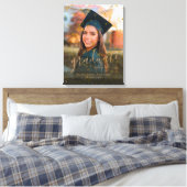 Custom Luxury Confetti Glitzer Graduate Foto Leinwanddruck (Insitu (Schlafzimmer))