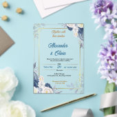 Custom Luxury Floral Acrylic Hochzeitseinladungen Acryleinladungen (In Situ (Hochzeit))