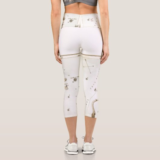 Custom Lynx Astrologer Constellation Horoskop Capri Leggings (Rückseite)