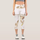 Custom Lynx Astrologer Constellation Horoskop Capri Leggings (Vorderseite)