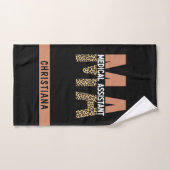 Custom MA Medical Assistant Leopard Print Handtuch (Handtuch)
