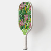Custom Macaw Orchid Pickleball Paddle (Links)