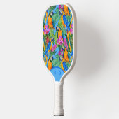 Custom Macaw Orchid Spring Pickleball Paddel Schläger (Links)