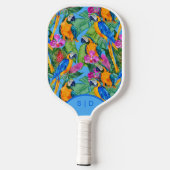 Custom Macaw Orchid Spring Pickleball Paddel Schläger (Rückseite)