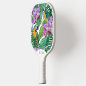 Custom Macaw Orchid Summer Pickleball Paddle (Links)