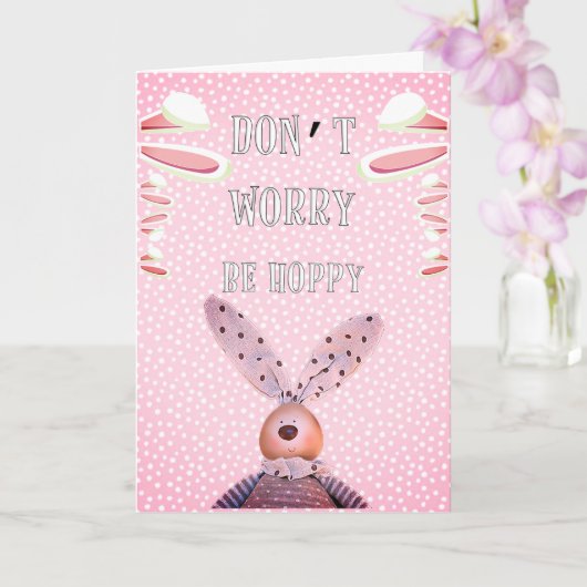 Custom macht sich keine Sorgen um HOPPY Rustikale  Karte (Orchidee)