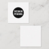 Custom-made, artistic, elegant quadratische visitenkarte (Vorne/Hinten)